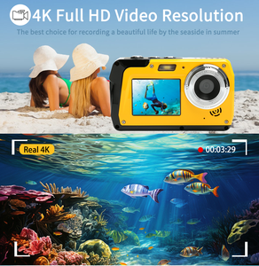 Caméra étanche YoungEast DC49S 4K WiFi Type-C avec <span class=keywords><strong>carte</strong></span> mémoire et zoom optique 17x - 30x - Product Image 2