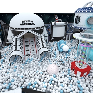 Sân chơi trong nhà thương mại trung bình cho trẻ em không gian chủ đề lâu đài bóng hố ống trượt phiêu lưu công viên leo núi làm bằng vật liệu xốp - Product Image 3