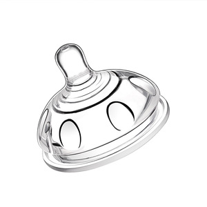 Baode Max Series Baby Nipple Extra Wide Neck Transparent Middle Flow 0-12 Months - Product Image 1