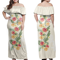 Robe longue imprimé fleur hawaïenne pour femmes, 2020, nouvelle collection, robe Maxi Tribal ajustée, grande taille 3xl, vêtements dames