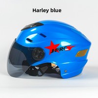 Casco de Motocicleta Eléctrica con Batería, Color Gris, para Hombre y Mujer, Cuatro Estaciones, Bonito, Cálido para Invierno, con Gráfico de Estrella, Casco de Seguridad Medio