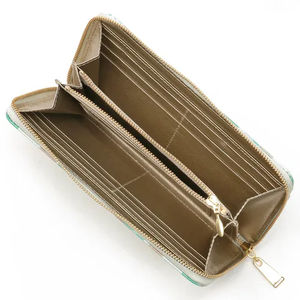 Hot sale luxury designer wallet retro plaid long wallet cow leather leather <b>coin</b> <b>purse</b> money card holder women's fashion bag - Product Image 3