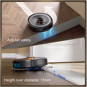 <span class=keywords><strong>Aspirateur</strong></span> <span class=keywords><strong>robot</strong></span> Teendow D10S MAX avec fonction de lavage automatique et station d'auto-vidage, alimenté par batterie, navigation LDS pour la maison - Product Image 3