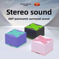 Meilleure vente transfrontalière X1 pour haut-parleur sans fil 5.0, caisson de basses compact portable pour la maison/l'extérieur, fonction anti-poussière, 200-500 mAh