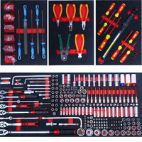 Juego de herramientas de espuma EVA con bandeja, 718 piezas, kit de herramientas mecánicas OEM, herramientas de reparación de automóviles y hogar de acero CRV