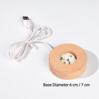Petit cadeau créatif, boule de cristal transparente avec lumière nocturne, design gravé en 3D de la lune et de la galaxie, base en bois massif, emballage en boîte cadeau