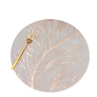 2025 tapis de Table en plastique de conception européenne moderne nouveau tapis de Table basse bronzant avec Vase pour la décoration intérieure