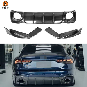 Difusores de Parachoques Trasero de Fibra de Carbono Estilo FD de Alta Calidad para <span class=keywords><strong>Audi</strong></span> <span class=keywords><strong>RS5</strong></span> B9.5 Sedán 2021 <span class=keywords><strong>2022</strong></span>, 3 Piezas - Product Image 1