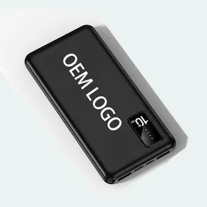 Carregador portátil para eletrônicos de consumo com logotipo OEM Powerbank 20000 Mah 10000 Mah Mini Power Bank