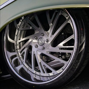 Rines Forjados Viaol de 2 Piezas, Diseño Espiral Ciclónico, 20 22 24 26 Pulgadas, Compatibles con Chevrolet Impala, <span class=keywords><strong>Cadillac</strong></span> Escalade, Crown Vic - Product Image 1