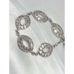 Nueva Pulsera de Lujo en Oferta, Plata de Ley 925 con Engaste de Canal, Regalo de JW Exports para Aniversarios, Fiestas, Ceremonias, Bodas y Eventos - Product Image 2