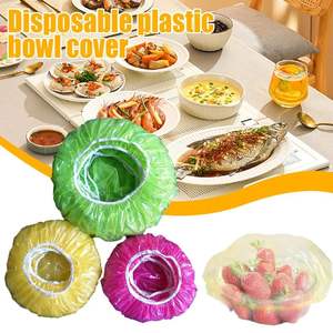 Disposable Food Cover Dustproof Plastic <b>Wrap</b> Durable Elastic Food Lids for Bowls Elastic Plate Covers for <b>Kitchen</b> Food Saver Bag - Product Image 3