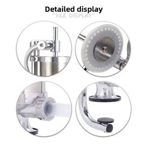 Thương Mại 3-Pound Thép Không Gỉ Xúc Xích Stuffer Cross-Biên Giới Clamp-Loại Nhà Hướng Dẫn Sử Dụng Kim Loại Xúc Xích Nhà Sản Xuất - Product Image 4