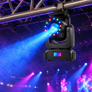 Moving Head <b>Spot</b> <b>Battery</b> Powered 30W LED Mini Gobo Moving Head Wireless DMX Rechargeable for Wedding Event - Product Image 3