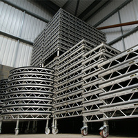 Structure de scène carrée en aluminium pour événements et concerts, avec garantie commerciale, pour grands événements