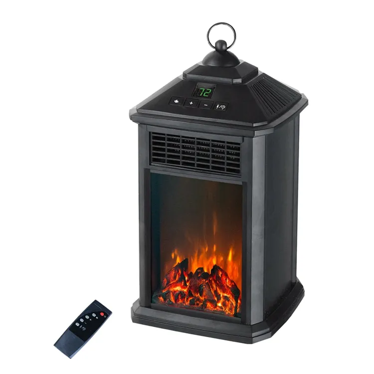 400W elettrico mini freestanding lanterna camino riscaldatore