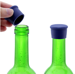 Bouchons à <span class=keywords><strong>vin</strong></span> réutilisables en silicone, bouchons en verre pour boissons, bière, champagne, pour garder le <span class=keywords><strong>vin</strong></span> frais - Product Image 3