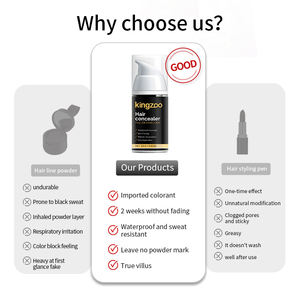 Crème de camouflage capillaire pour la couverture de la ligne des cheveux et du <span class=keywords><strong>cuir</strong></span> <span class=keywords><strong>chevelu</strong></span>, look de cheveux complet, camouflage capillaire liquide, perte de cheveux, <span class=keywords><strong>calvitie</strong></span> - Product Image 2