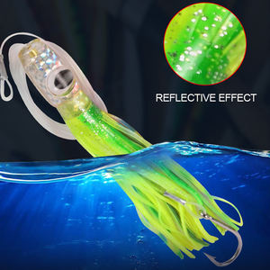 Leurre de pêche souple, fabrication sur mesure, leurres de pêche à <span class=keywords><strong>la</strong></span> traîne, jupes souples en PVC, leurres faits à <span class=keywords><strong>la</strong></span> <span class=keywords><strong>main</strong></span>, leurres souples de pêche à <span class=keywords><strong>la</strong></span> traîne en bateau - Product Image 5