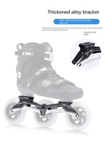 Chaussures de roller en ligne à une rangée en fibre de carbone professionnelles pour adultes Roulements Seiko Haute résistance au rebond Roues en PU 85A Durables
