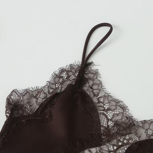 Abbigliamento donna autunno ZATRHMBM 2025 nuova moda pizzo con splicing abito asimmetrico retro bretelle <span class=keywords><strong>sexy</strong></span> mini abito femminile - Product Image 5