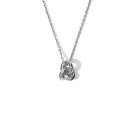 Milskye Bijoux de mode pour dames Collier mini noeud en argent 925