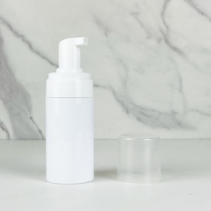 Cosmetic Facial Cleanser Mousse <b>Bottle</b> 100ml 120ml 150ml 200ml Black Silk Screen logo Plastic Soap Dispenser Foam <b>Pump</b> <b>Bottle</b> - Product Image 6
