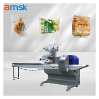 BG-350 d'emballage horizontale de film d'alimentation flux de paquets machine d'emballage horizontale de pain croissant de beignet de fruit