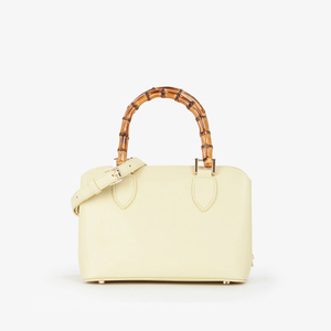 2025 nouvelle mode bambou manche en bois Pu motif Texture plus agréable mignon coquille en forme de sacs à bandoulière femmes dames sac à main et sac à main - Product Image 3