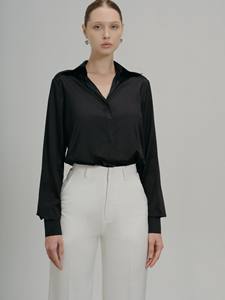 Pantalones de pierna recta elegantes para mujer Lora, estilo minimalista de alta moda, diseño frontal plano, transpirable, Primavera, servicio ODM - Product Image 3