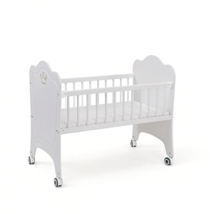 B2301 Cool Baby Lit bébé multifonctionnel 3 en 1 en bois avec moustiquaire à poteaux hauts - Product Image 1