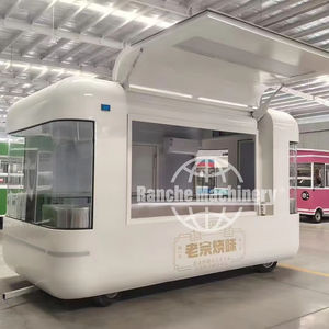 Camión de Comida Móvil, Remolque de Comida Rápida, Carrito de Helados y Hot Dogs, Totalmente Equipado, de Acero Inoxidable, para Restaurante - Product Image 1