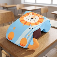 Coussin de soutien cervical pour enfants en mousse à mémoire de forme, avec housse amovible et lavable, idéal pour la sieste au bureau ou en position ventrale