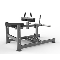 Machine commerciale de soulevé de mollets assis pour musculation et entraînement physique, avec bancs et supports d'assistance