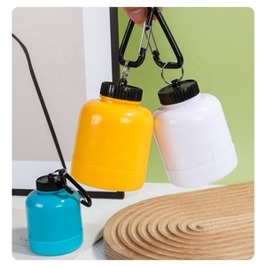 Porte-clés portable conteneur lait <span class=keywords><strong>Mini</strong></span> 30g 60g poudre alimentaire pilules bouteille de stockage porte-protéines porte-clés avec mousqueton - Product Image 4