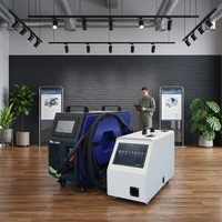 Machine de soudage, découpe et décapage de la rouille 4-en-1 220V ; Machine de soudage laser portative refroidie par air ; Machine de soudage compacte