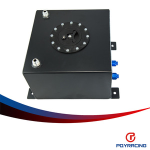 Tanque de Combustible de Aluminio de 20L, Negro Plateado, para Modificación, Reequipamiento y Actualización de Automóviles Honda - Product Image 5