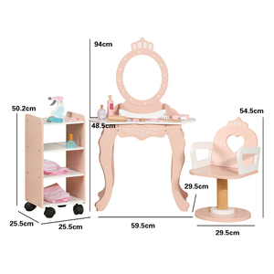 Juego de Roles Montessori de Madera para Niños, Barbería de Juguete, Interacción Padres-Hijos, Aprendizaje Cognitivo Temprano - Product Image 3