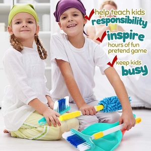 <span class=keywords><strong>Chariot</strong></span> de ménage détachable détachable pour enfant, accessoires de soins ménagers, ensemble de nettoyage, jouets de nettoyage de la maison - Product Image 3