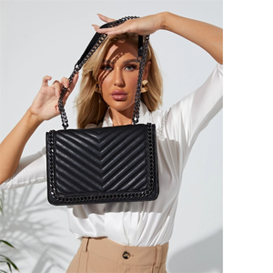 Sac fourre-tout de luxe inspiré des sacs à main de créateurs, en PU, avec fermeture éclair et logo, pour femmes, collection 2025 – Vente chaude - Product Image 5