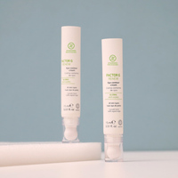 Vente en gros de tubes à presser souples vides personnalisés D19mm PE contenants de cosmétiques pour crème pour les yeux et brillant à lèvres avec applicateur en céramique