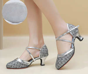 Nouvelles chaussures de <span class=keywords><strong>danse</strong></span> latine pour femmes, classiques, en vente, populaires, chaussures de <span class=keywords><strong>danse</strong></span> de salon Chacha, chaussures de <span class=keywords><strong>danse</strong></span> Tango Rumba, talon haut de 5,5 cm - Product Image 5