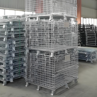 Malla de Alambre de Acero Galvanizado Soldada, Jaula de Almacenamiento, Estante Plegable, para Soldadura, Corte, Almacén, Logística, Uso Interior, 50x100mm