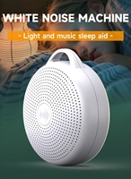 Veilleuse LED RVB multicolore 6 niveaux blanc chaud, 24 sons, 16 bruits blancs, 8 sons pour enfants, 3 minuteurs, haut-parleur sans fil, machine à sommeil 2000 mAh