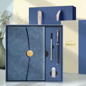 Promotional Company Luxury Gift Set Business Pu Leather Notebook Metal <b>Pen</b> for Office Logo Custom Giveaways Plastic Storage <b>Box</b> - Product Image 2
