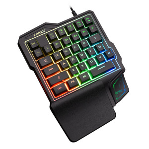 Teclado Mecánico para Juegos Motospeed de Una Mano, 60 Teclas, Retroiluminación RGB, Cableado, con Reposamuñecas, Programable - Product Image 2
