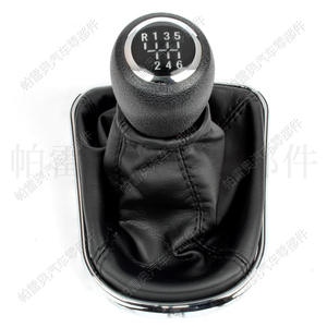 Pomo de Palanca de Cambios de Cuero para Chevrolet Cruze 2008-2015, Diseño Ergonómico de 6 Velocidades para Transmisión Manual - Product Image 3