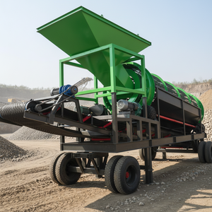 Fournisseur d'usine : Crible à tambour mobile haute capacité et efficacité pour compost, pierres et terreau, à vendre - Product Image 1