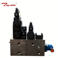 Ensemble de vanne solénoïde avec connecteur DIN standard et corps de vanne noir mat pour circuits de commande, groupe de vannes hydrauliques intégré