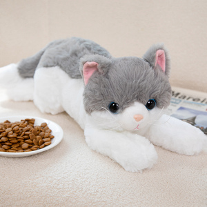 Cuscino lungo da 50CM per gatti neri con tre fiori cuscino per peluche per bambini - Product Image 5
